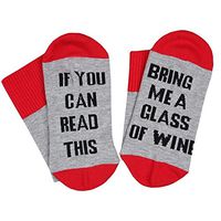 Fascigirl Unisex Crew Socks, Adult Tube Socks Letters Printing Breathable Cotton Socks for Winter