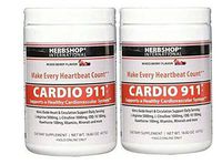 Cardio 911 Heart Health Powder Supplement - L-Arginine 5000mg with L-Citrulline 1000mg Combo, 16.82 Oz. Now Mixed Berry Flavor - Nitric Oxide Boost - (2 Pack)