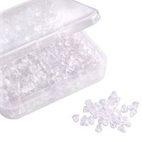 Silicone Clear Earring Backs Bullet Earring Clutch by Yalis, 1000 Pieces