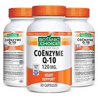 Botanic Choice CoEnzyme Q10 - Adult Daily Supplement - Antioxidant Support Promotes Healthy Heart and Immune System Anti-Aging Benefits Essential Cellular Energy for Vital Organs 120 mg