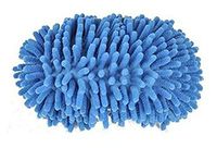 Microfiber House Floor Cleaning Mop Slippers Shoes Cover, One Pair (Sky Blue)