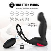 Self Pleasure Toys,Perfect Tool Wireless Control Multi Modes Prostatě Massaging for Men & USB Charging Anall for Beginners & Amal Beads for Sèx Black