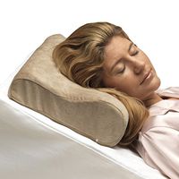 PCP Memory Foam Neck Pillow with Removable Cover, Beige