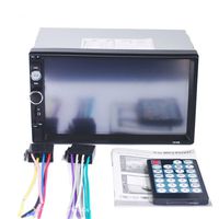 Zqasales 7 inch Double Din Touch Screen Car Stereo Upgrade The Latest Version MP5/4/3 Player FM Radio Video Support Backup Rear-View Camera Mirror Link