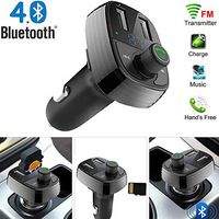 Bluetooth FM Transmitter for Car, Epse Wireless Bluetooth FM Radio Adapter Music Player Car Kit with Hands Free Calling and 2 USB Ports Charger Support USB Flash Drive