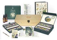 Bach Flower Remedy Complete Kit in Wooden Case. 40 Quality Essences, Pack 38 Divination Cards & 38 Posters, 2 Dosage Bottles. Premium Gift Set Box.
