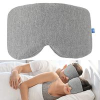 VOLUEX Enlarged Sleep Mask Men Women Sleeping Mask 100% Shading Super Soft Eye Mask Blindfold - Grey
