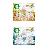 Air Wick Plug in Scented Oil 5 Refills, Hawaii and Fresh Waters, (5x0.67oz), Essential Oils, Air Freshener
