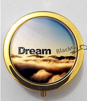 BlackKey Dream Beautiful Inspirational Word 3-Compartment Decorative Pocket Gift Box Case Organizer for Pill, Color 2 -1658