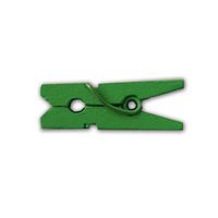 LWR CRAFTS Wooden Mini Clothespins 100 Per Pack 1" 2.5cm (Classic Green)