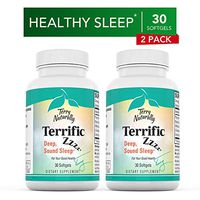 Terry Naturally Terrific Zzzz (2 Pack) - 250 mg Mandarin Oil Complex, 30 Softgels - Non-Habit Forming Sleep Support Supplement, Feel Rejuvenated & Refreshed - Non-GMO, Gluten-Free - 30 Servings