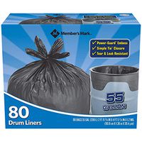 Member's Mark Simple Tie Drum Liner, 55 Gallon, 160 Count