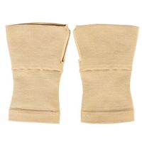 Healifty 1 Pair Wrist Brace Wrist Support Brace Wrist Hand Compression Sleeve Relieve Carpel Tunnel Wrist Pain (Apricot) - Size L