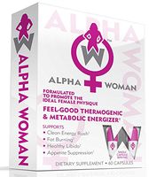 ALPHA WOMAN - Weight Loss Supplement, 4-In-1 Thermogenic Energizer, Appetite Control & Mood Enhancer, 60 Capsules