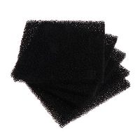 Hukai 5Pcs Universal Black Activated Carbon Foam Sponge Air Filter Impregnated Sheet Pad