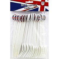 Amscan Ppp 24-piece Great Britain Assorted Cutlery