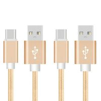 Two 10ft USB Type C/High Speed Data and Charging for All Type-c Devices (Gold)