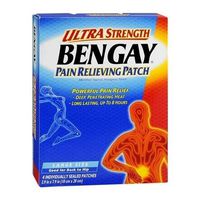 Bengay Pain Relieving Patches Ultra Strength Large Size 4 EA - Buy Packs and SAVE (Pack of 3)