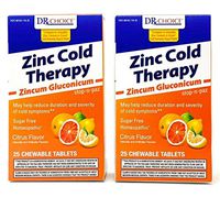 Zinc Lozenges Cold Therapy Homeopathic 50 CHEWABLE Sugar Free