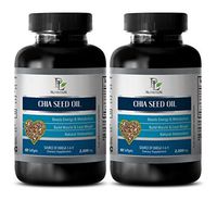 Brain Enhancer - CHIA Seed Oil - Metabolism Booster - 2 Bottle 120 Softgels