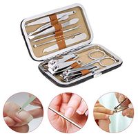 10PCS/Set Stainless Steel Universal Home Office Manicure Set Nail Clippers Cleaner