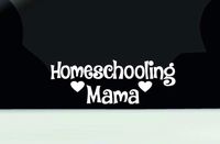 Homeschooling Mama Bumper Sticker - Homeschool Mom Vinyl Decal - Homeschooling Car Decal Made in USA