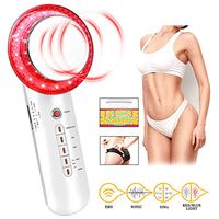 Lose Fat Machine 6 in 1 Body Sliming Machine EMS Massager for Weight Loss Fat Remover Sonic Ion Blue Red Light Fat Loss Device for Stomach Belly Arm Leg Hip Facial Skin Care