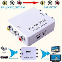 Finlon PAL/NTSC/SECAM to PAL/NTSC MINI Bi-directional TV System Switcher Converter Digital Audio Video Converter Adapter