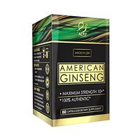 Actif American Ginseng - 100% Authentic 10 Year Old Ginseng, Non-GMO, 500mg - Made in USA