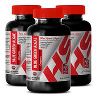 Klamath Blue Green Algae Capsules - Blue Green Algae Organic 500 MG - Control Candida Overgrowth (3 Bottles)
