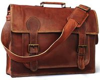 Vintage Couture 18 Inch Genuine Business Leather Laptop Messenger Bag