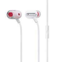 Phiaton MS 300 BA White Headphones with Balanced Armature and Mic - Sound-Isolating Earphones with Rich Audio Quality, Dual-Driver, Headphone Mic, and Inline Remote