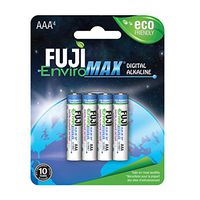 Fuji EnviroMAX Super Digital Alkaline Eco Friendly Batteries (Pack of 12, AAA)