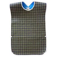 Adult Bibs Waterproof Machine Washable Pattern Printed Adjustable Crumb Catcher Clothing Protector (Green)