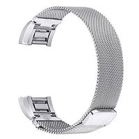 Blackweb BWA17WA004 Band with Magnetic Clasp for Fitbit Charge 2, Silver