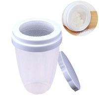 Powder Mesh Shaker, Powdered Sugar Fine Mesh Net Shaker Duster Dispenser with Lid 3 Pcs for Cocoa Flour,Pepper, Seasoning Spice,Cinnamon