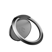 IOQSOF Phone Ring Holder, Finger Ring Stand : 360 Degree Rotation & 180 Degree Adjustable Phone Cradle Kickstand Compatible with All Smartphone - Gray, 2 Pack