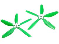 Microheli Plastic Folding 5-Blade Propeller 5045 CW/CCW w/Aluminum Bracket (Green)