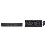 Dell WD15 Monitor Dock 4K with 180W Adapter, USB-C, (450-AEUO, 7FJ4J, 4W2HW) & Logitech MK545 Advanced Wireless Keyboard and Mouse Combo