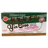 Yin Qiao, Yin Chiao Chieh Tu Pien, Respiratory Support, Cold & Flu, Extra Strength 600MG (96 Tablets)