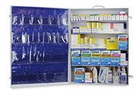 CPR Savers Fully Stocked OSHA/ANSI Wall Mountable First Aid Kit Metal Cabinet (4-Shelf)