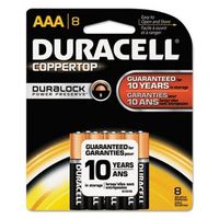 Duracell Alkaline Battery Size Aaa 1.5 V Card 8