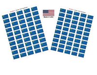 Made in USA! 100 Nevada 1.5" x 1" Self Adhesive State Flag Stickers, Two Sheets of 50, 100 Nevada Sticker Flags Total