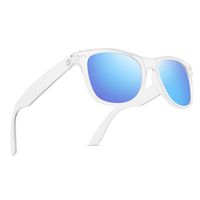 Polarized Sunglasses for Men Retro - FEIDU Polarized Retro Sunglasses for Men FD2149 (Transparent-blue)