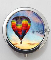 BlackKey Hot Air Balloon 3-Compartment Decorative Pocket Gift Box Case Organizer for Pill, Color 1 -1955
