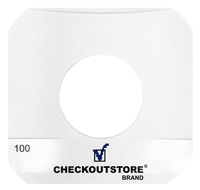 CheckOutStore (500) Paper Record Inner Sleeves with Hole for 7" Vinyl 45 RPM Records (Round Corners)