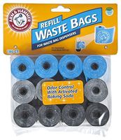 Arm & Hammer 71040 Disposable Waste Bag Refills, Assorted, 180 2 Pack by Arm & Hammer