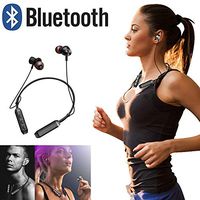 Pocciol Clearance Bluetooth Headphones Wireless Sports Earphones Neckband Headset With Mic For iPhone (Red)