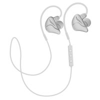 LFJNET (Upgraded Version) Wireless Bluetooth Headphones for Running Sport Clear Hi-Fi Sound Noise Cancellation Headset Silver