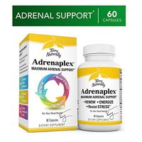 Terry Naturally Adrenaplex - 60 Capsules - Maximum Adrenal Support Supplement, Promotes Daily Energy, Mental Focus & Physical Endurance - Non-GMO, Gluten-Free - 30 Servings